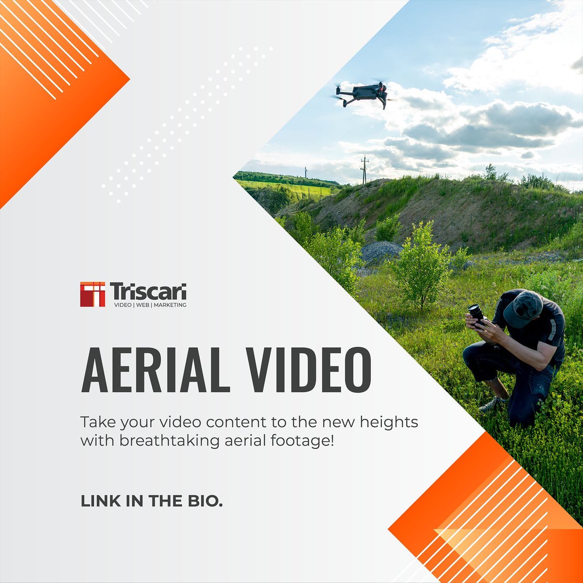 Triscari_Group's tweet image. 🚁 Take your video content to new heights with breathtaking aerial footage! Stunning drone videography can make your website or promotional video unforgettable. Contact us today to discuss your project: 717-975-3348
 #DroneVideo #AerialCinematography #CreativeAngles