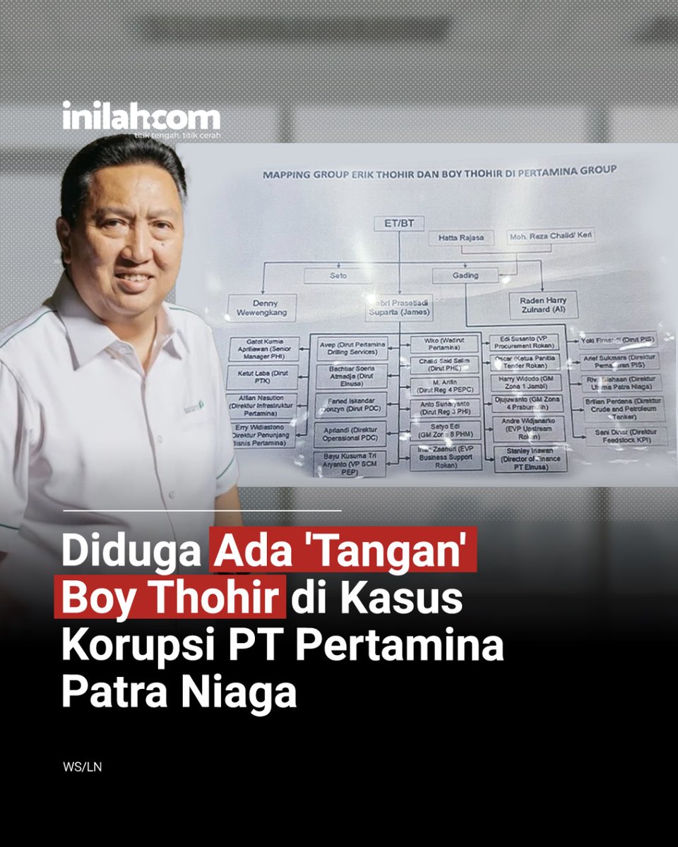 Kita hanya dikasih tonton bahwa ada korupsi minyak mentah yang tembus 1000 triliun sepanjang tahun 2018-2023. Tapi kita tidak dikasih tau akhir ceritanya, bahkan pemeran utamanya pun gak jelas siapa. Hanya pemeran pendukung yang ditampilkan. iya gak Pak <a href="/prabowo/">Prabowo Subianto</a> <a href="/KejaksaanRI/">Kejaksaan RI</a> ?