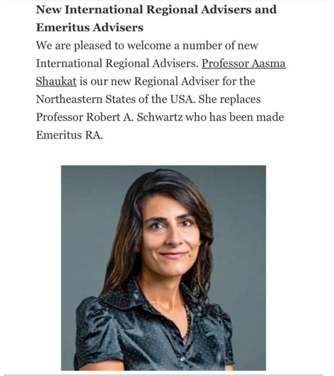 DrShahidaDin (@shahidadin1) on Twitter photo Congratulations to Professor <a href="/AasmaShaukatMD/">Aasma Shaukat MD MPH</a> on her appointment as <a href="/RCPEdin/">Royal College of Physicians of Edinburgh</a> International regional adviser for the Northeastern States 🇺🇸joining Professor Robert A. Schwartz <a href="/Prof_Dr_RAS/">Robert A. Schwartz</a> as Emeritus regional adviser <a href="/AndrewElder/">Andrew Elder</a> <a href="/KerriBaker20/">Kerri Baker</a> <a href="/rkhsusa/">Ronald Hsu MD</a> <a href="/AmCollegeGastro/">ACG</a> Congratulations to Professor <a href="/AasmaShaukatMD/">Aasma Shaukat MD MPH</a> on her appointment as <a href="/RCPEdin/">Royal College of Physicians of Edinburgh</a> International regional adviser for the Northeastern States 🇺🇸joining Professor Robert A. Schwartz <a href="/Prof_Dr_RAS/">Robert A. Schwartz</a> as Emeritus regional adviser <a href="/AndrewElder/">Andrew Elder</a> <a href="/KerriBaker20/">Kerri Baker</a> <a href="/rkhsusa/">Ronald Hsu MD</a> <a href="/AmCollegeGastro/">ACG</a>