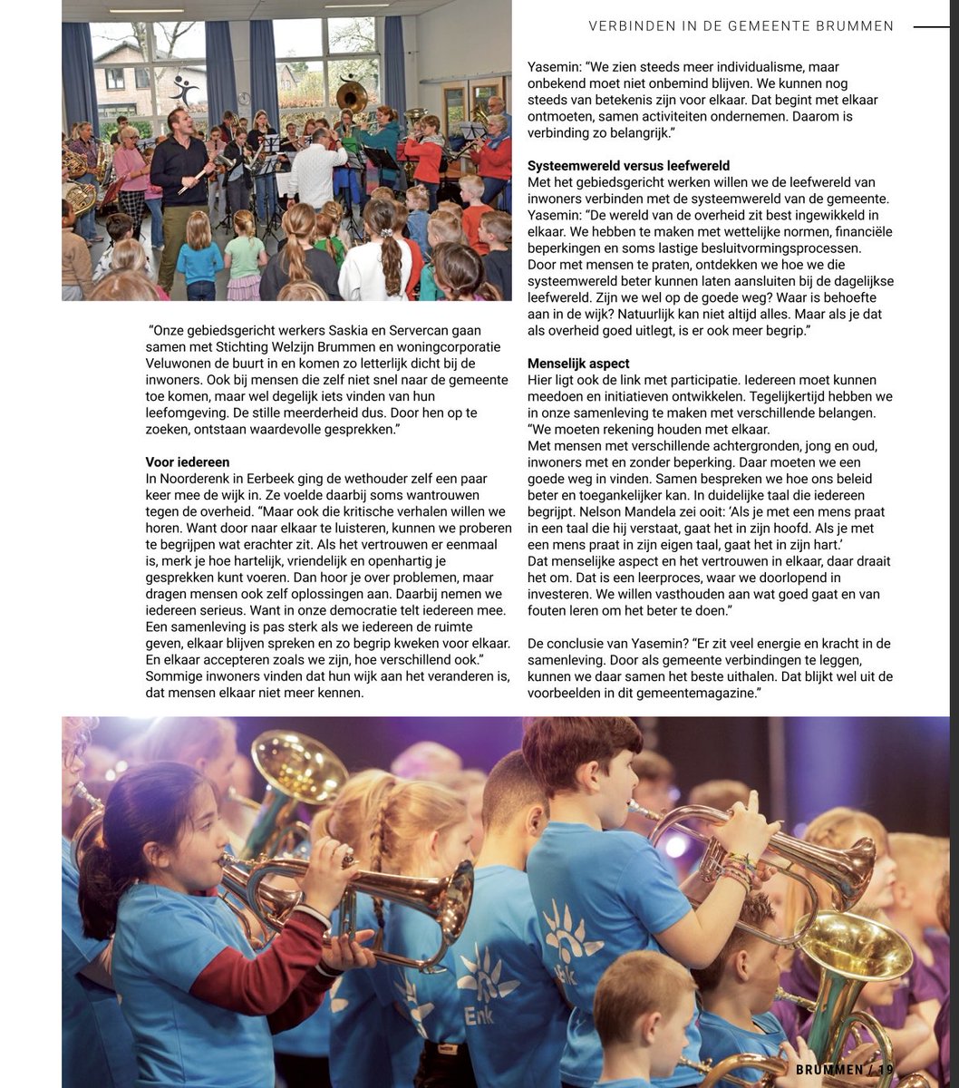 In Verbinding: Samen werken aan een samenleving voor iedereen… #gemeentemagazine #naarelkaaromkijken