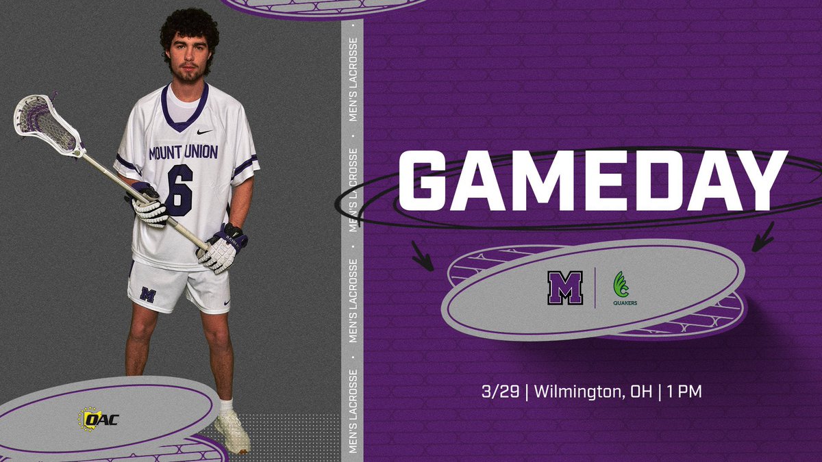 GAMEDAY! <a href="/MountUnionLax/">MountUnionLax</a> has its farthest OAC road trip today taking on Wilmington! 

📍 - Wilmington, OH
🕐 - 1 PM
🖥️ -boxcast.tv/view/mens-lacr…
📊 -wilmingtonquakers.com/sidearmstats/m…