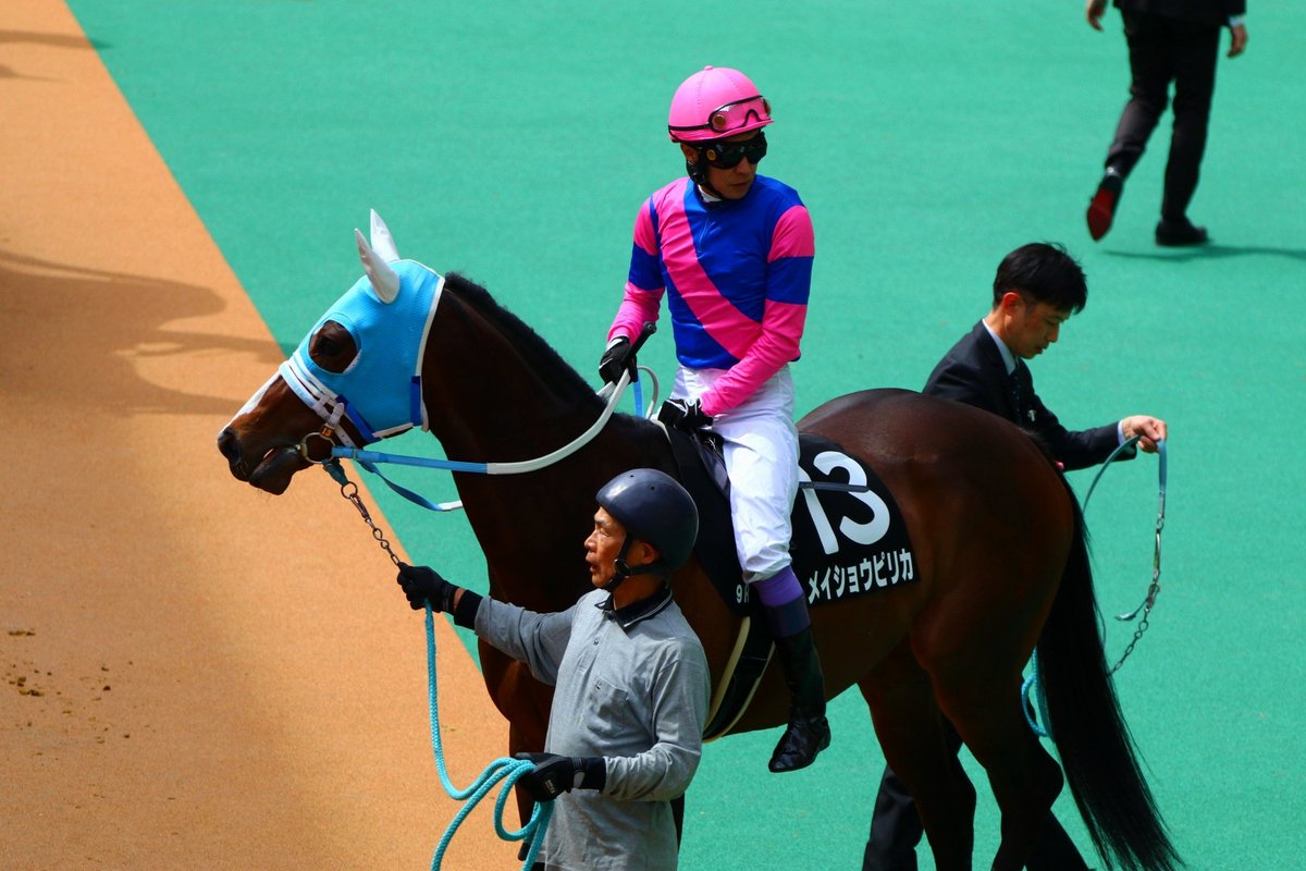 LrbkzrsZ's tweet image. #メイショウピリカ #武豊 #阪神競馬場