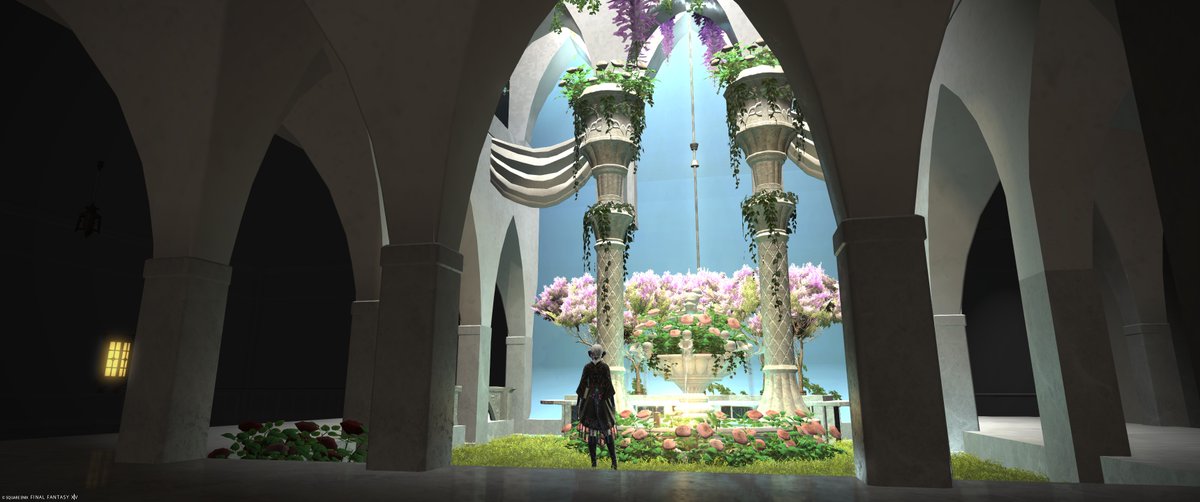 意外とテクスチャは気にならなさそうなのでこのまま中庭製作進めよう