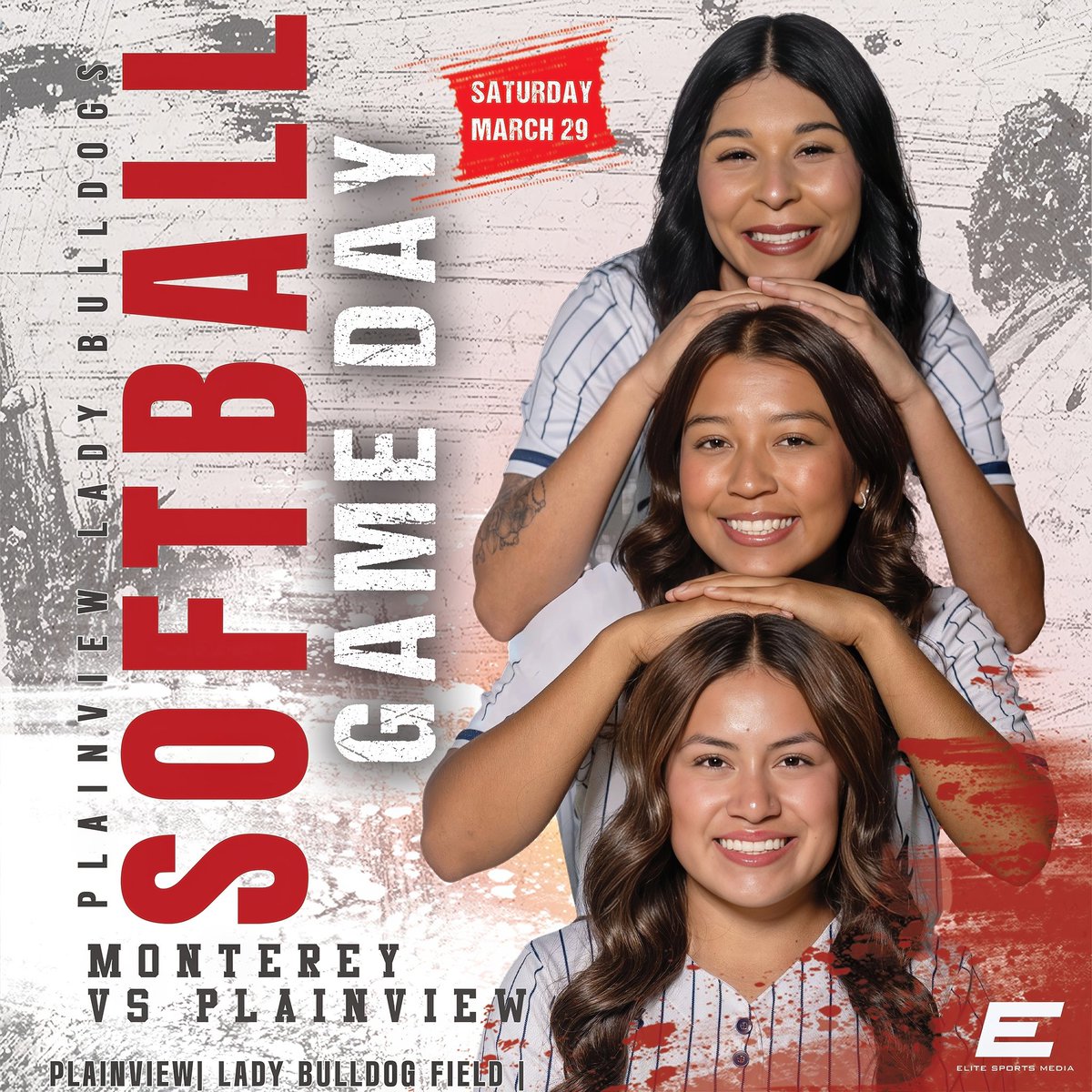 Plainview Lady Bulldogs Gameday 
Varsity 11am vs Monterey 
JV 1:30 
Saturday March 29th