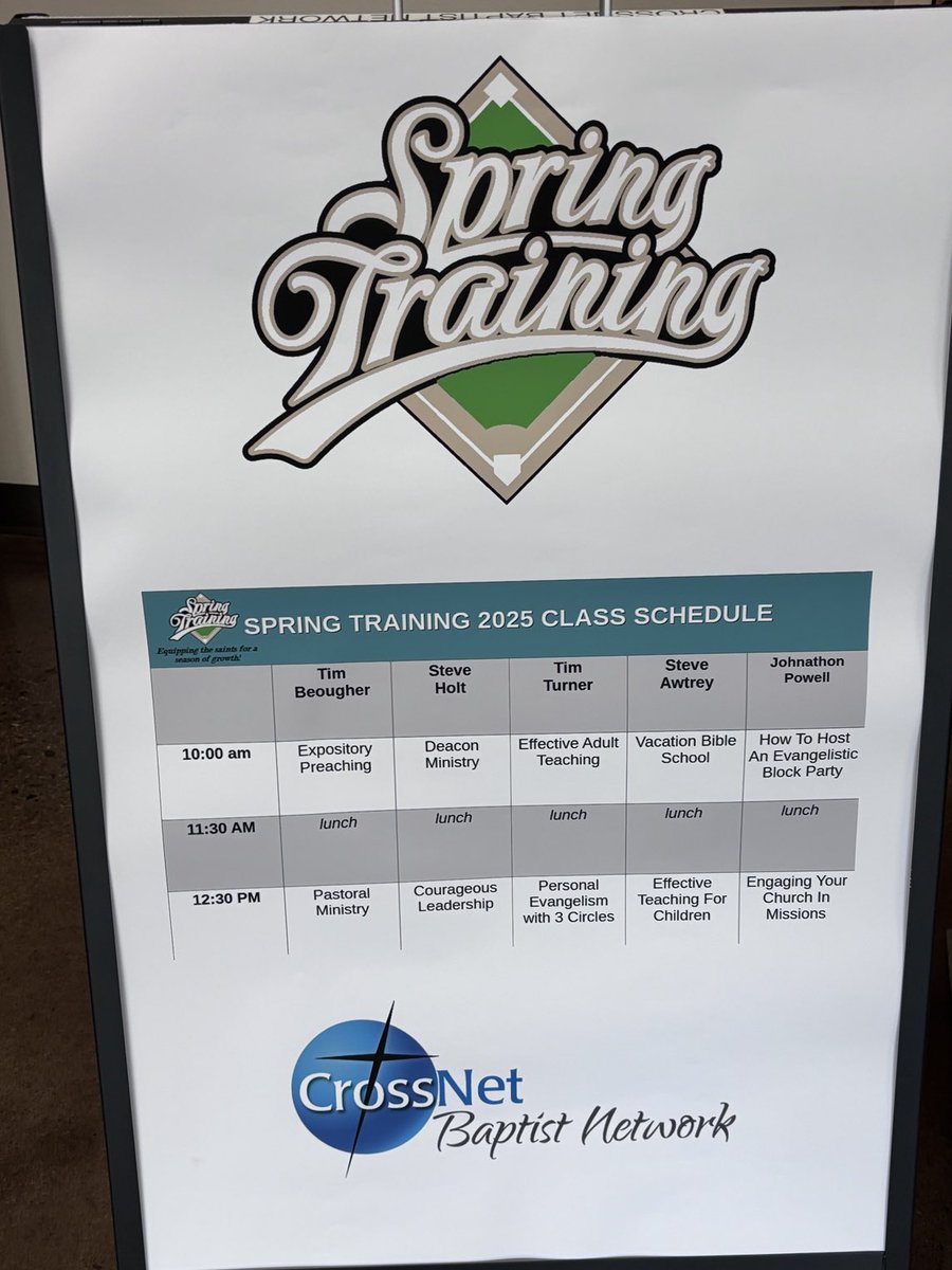 tbeougher's tweet image. Baseball Spring Training may be over but Church Spring Training is in full swing! Privileged to share today with Pastors in the Cleveland, TN area.