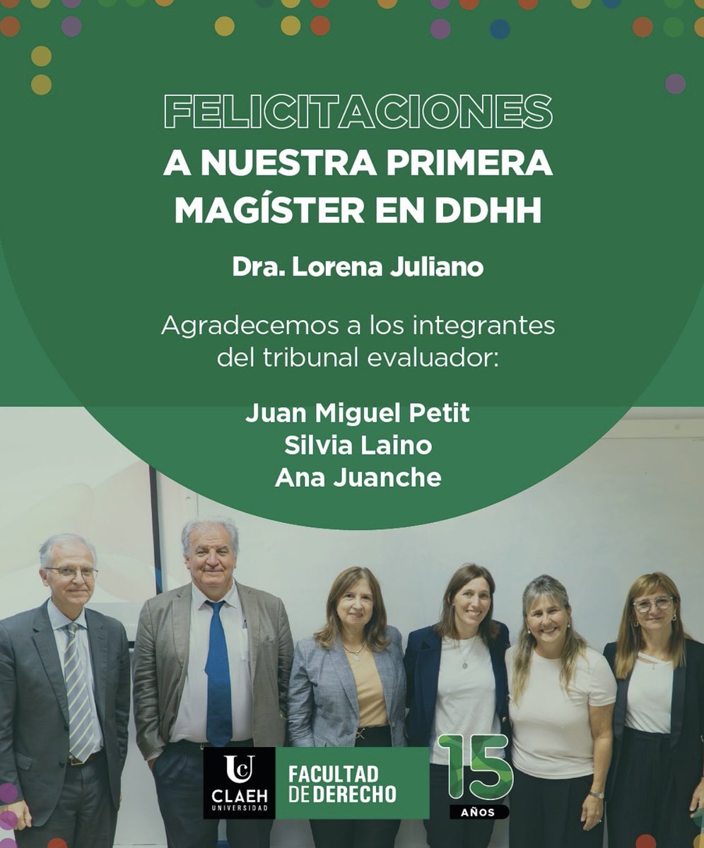 Mariana Blengio Valdes (@mariana_blengio) on Twitter photo 👉Gracias a las sucesivas generaciones de maestrandos que vienen siguiendo la Maestría de DDHH <a href="/derechouclaeh/">Facultad de Derecho - Universidad CLAEH</a> apostando a formarse c un enfoque en DDHH xa construir un mundo más igual 🍀 👉Gracias a las sucesivas generaciones de maestrandos que vienen siguiendo la Maestría de DDHH <a href="/derechouclaeh/">Facultad de Derecho - Universidad CLAEH</a> apostando a formarse c un enfoque en DDHH xa construir un mundo más igual 🍀