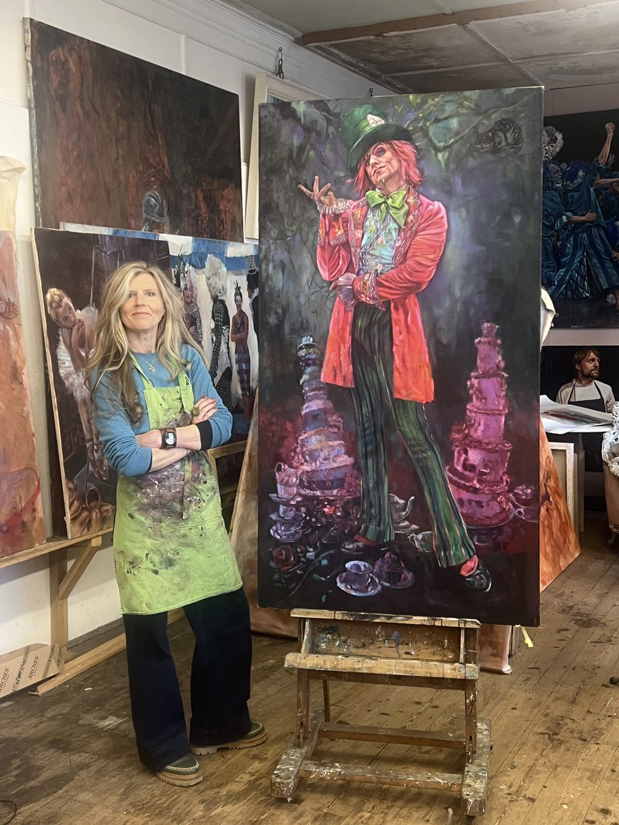 Henriettagraham's tweet image. Thrilled to have @_stevenmcrae portrait as The Mad Hatter selected for The Society of Women Artists Awards &amp;amp; Exhibition in June @mallgalleries London.