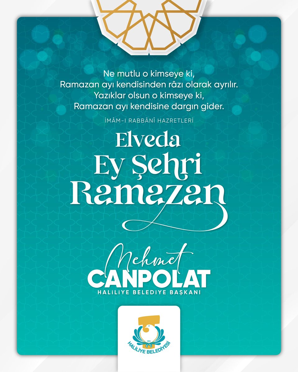 mcanpolatnet's tweet photo. Rahmet ve bereket ayı Ramazan’ı uğurlarken, dualarımızın kabul olmasını, birlik ve beraberliğimizin daim olmasını temenni ediyorum.

Elveda Ey Şehr-i Ramazan… 🌙 https://t.co/eGpfUpUSXv