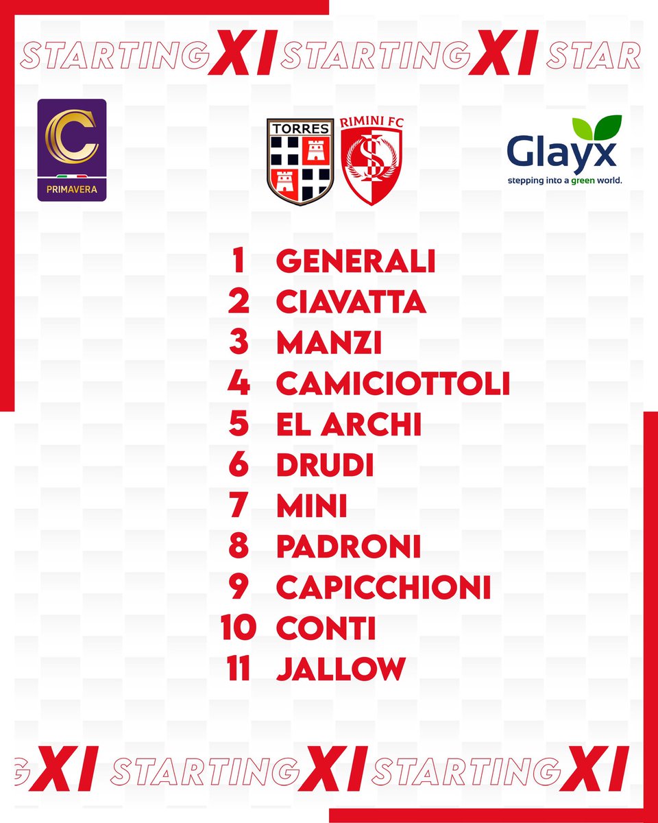 RiminiFC1912's tweet image. STARTING #Primavera3 📄