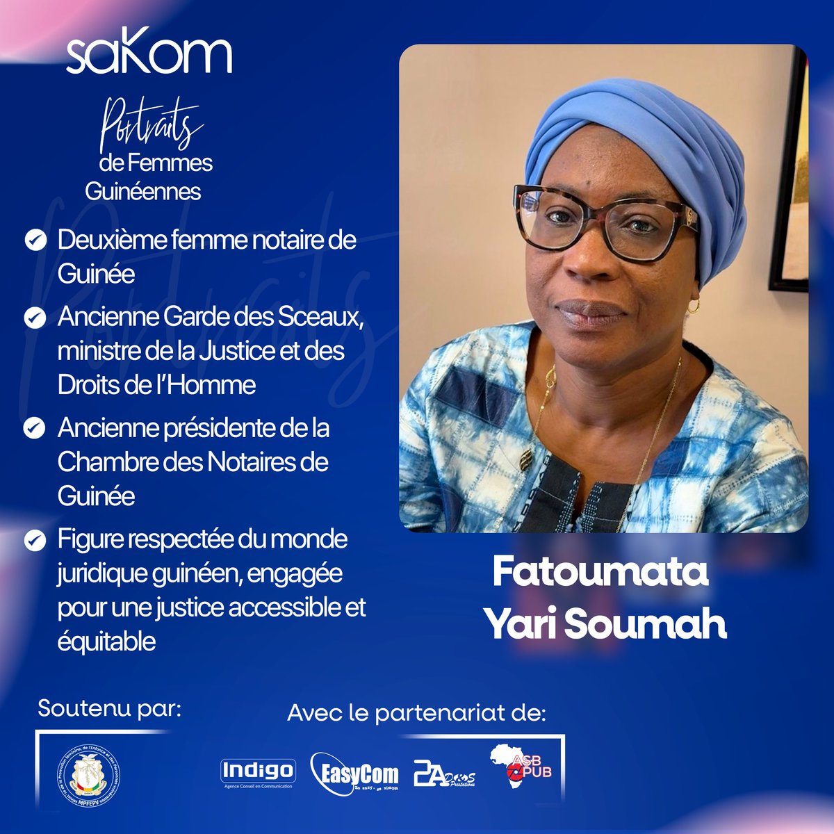 « Éduquer une femme, c’est éduquer une nation. L’équité en éducation est la clé pour libérer tout le potentiel humain, car sans l’accès égal à l’apprentissage, la société prive une moitié de son avenir ».

Maître Fatoumata Yarie Soumah 

#SAKOM #Guinée #MoisDeLaFemme