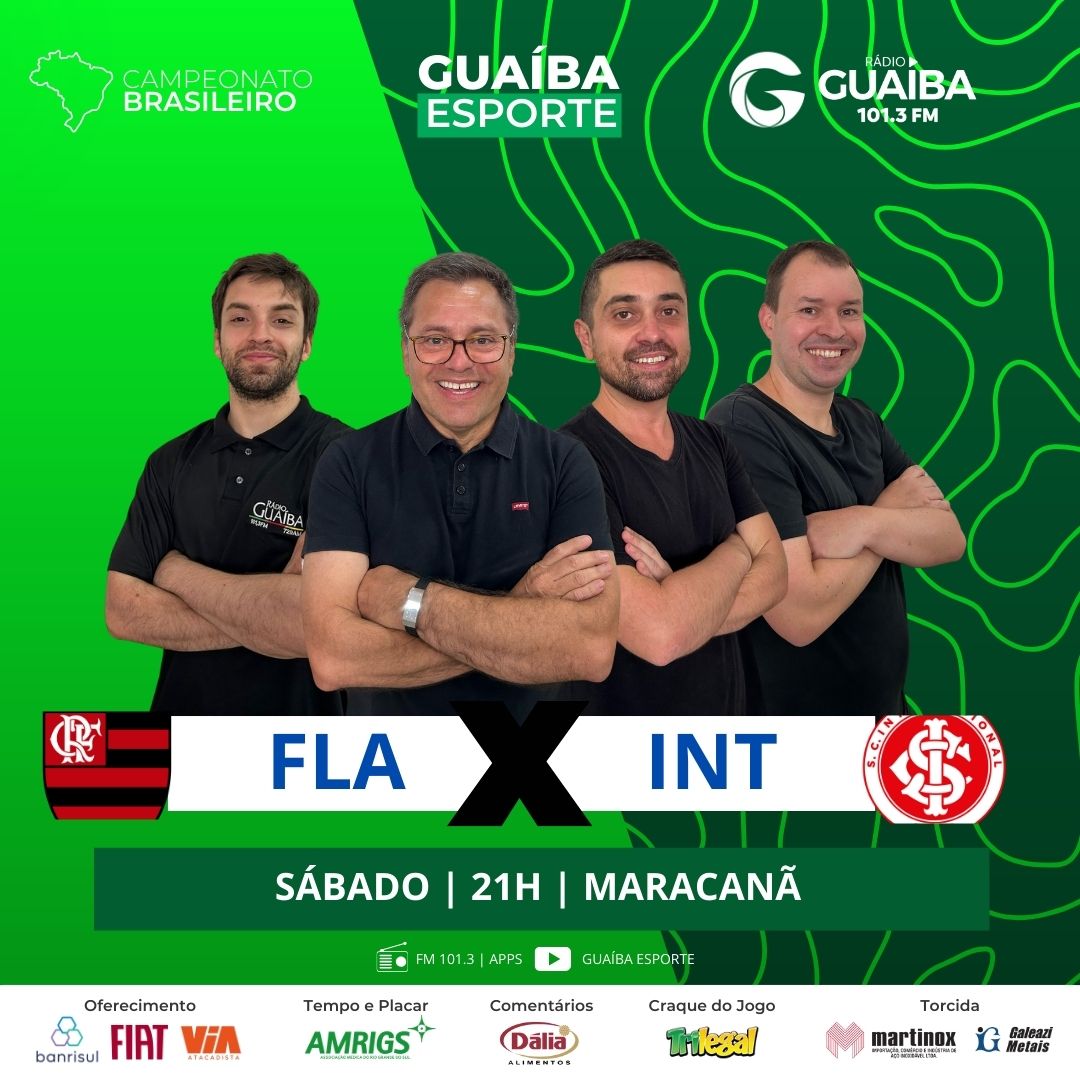 TEM DUPLA GRE-NAL, TÔ NA GUAÍBA! 🇪🇪🇮🇩

Hoje é dia de Dupla Gre-Nal em campo, e a equipe de esportes da Guaíba entra em ação para levar até você todas as emoções da partida entre Grêmio x Atlético-MG e Flamengo x Inter, pela primeira rodada do Brasileirão!

Vem com a gente!
