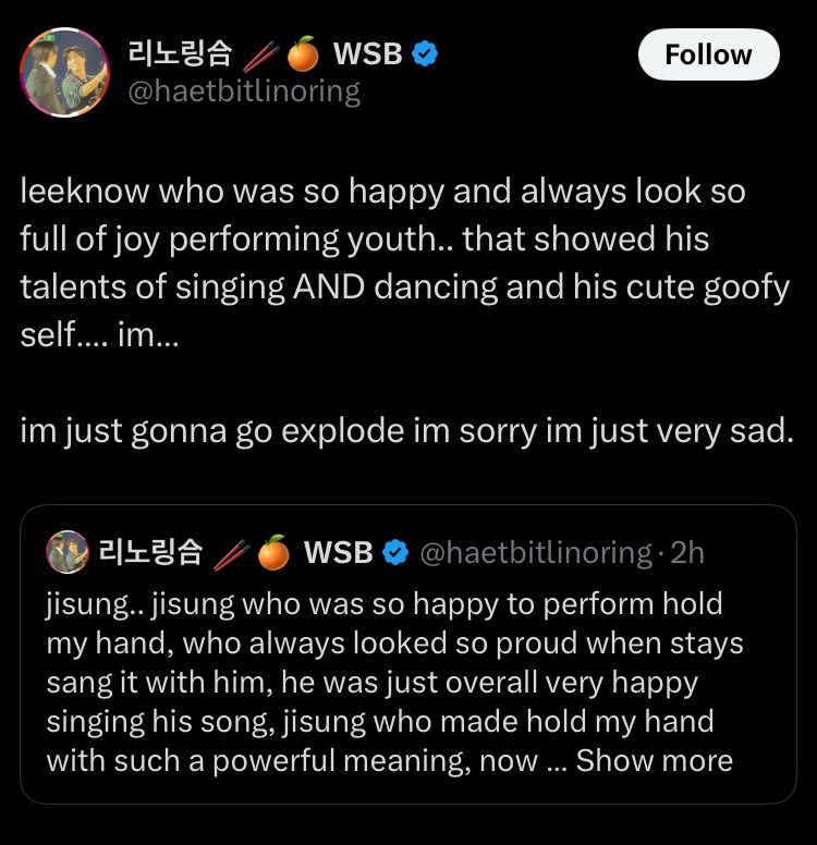 bokiefan's tweet photo. do you guys even care for hjs as an individual or the tears are only because you’re being deprived of one of your cherished ship moments and now blatantly projecting your thoughts onto Them ?? https://t.co/ClLH1dPmPz