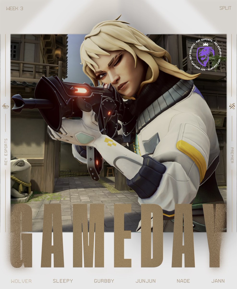REY eSports (@reyesportsuk) on Twitter photo ๐ฅ VALORANT GAME DAY ๐ฅ
Week 3 of Premier Invite Division is finally here! Looking forward to bringing home a W with tonight's games on Split ๐ฅ
Let's go REY!!
๐ขMatch time: 7PM GMT
๐บWatch live: link in comments
๐ฉ๐ฐ<a href="/JunJunVal/">JunJun</a>
๐ฌ๐ง<a href="/Gurbster_/">Gurbby</a>
๐ธ๐ช<a href="/sleepyaim/">sleepy</a>
๐ฎ๐น<a href="/NadeVL/">Nade</a>
๐ช๐ช<a href="/jannfps/">9k.gg jann</a> ๐ฅ VALORANT GAME DAY ๐ฅ
Week 3 of Premier Invite Division is finally here! Looking forward to bringing home a W with tonight's games on Split ๐ฅ
Let's go REY!!
๐ขMatch time: 7PM GMT
๐บWatch live: link in comments
๐ฉ๐ฐ<a href="/JunJunVal/">JunJun</a>
๐ฌ๐ง<a href="/Gurbster_/">Gurbby</a>
๐ธ๐ช<a href="/sleepyaim/">sleepy</a>
๐ฎ๐น<a href="/NadeVL/">Nade</a>
๐ช๐ช<a href="/jannfps/">9k.gg jann</a>