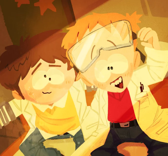 tried to replicate that one sp artist's artstyle and ouughh i'm very happy with the results :]#southpark #sptwt #timjim #sptimjim #timmyburch #jimmyvalmer 