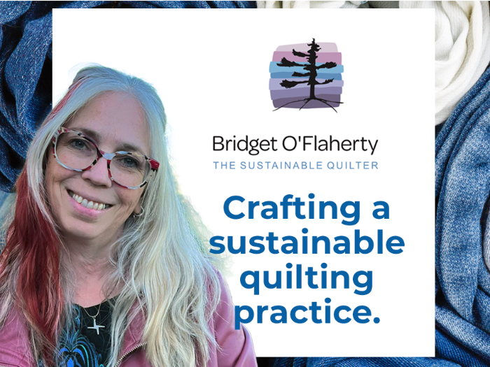 Bridget O’Flaherty helps quilters set goals and build a plan of action for sustainable quilting practices. This is part eight of Bridget’s sustainability program with CQA/ACC.

canadianquilter.com/sustainable-qu…
