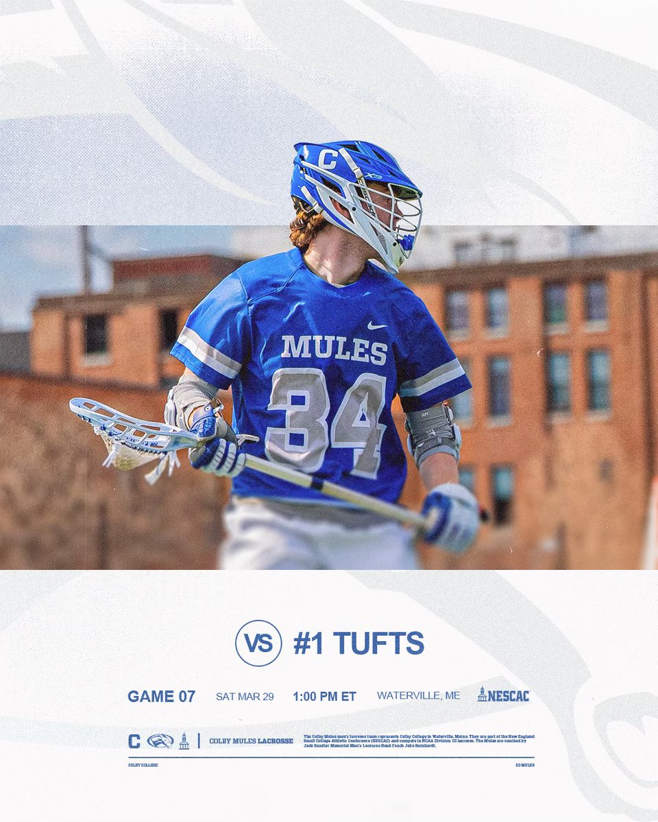 GAMEDAY

The Mules host the Tufts Jumbos at Harold Alfond Stadium. Come support or watch on the NESCAC app!

#RollMules