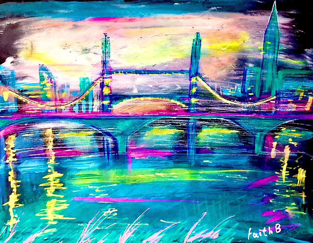 Artfaithb's tweet photo. Songs of London 💜🧡💚 https://t.co/eENNor69qj