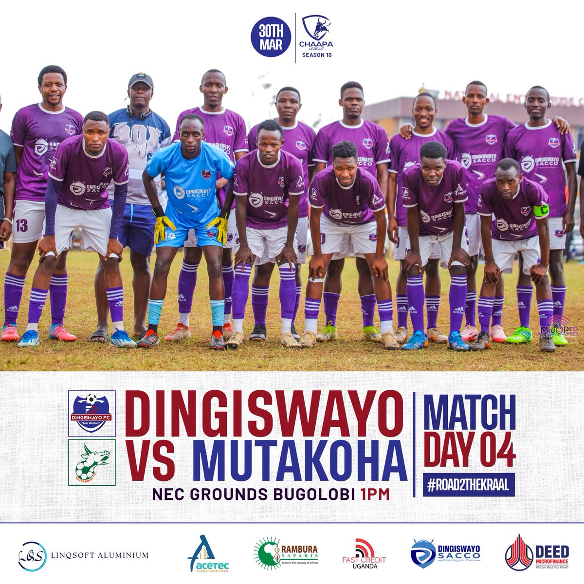 dingiswayo_fc's tweet image. Our search for supremacy continues this Sunday as ⁦@MutakohaFc⁩  lines up to face the Purple Hearts in the ⁦@ChaapaLeague⁩  #RoadToTheKraal