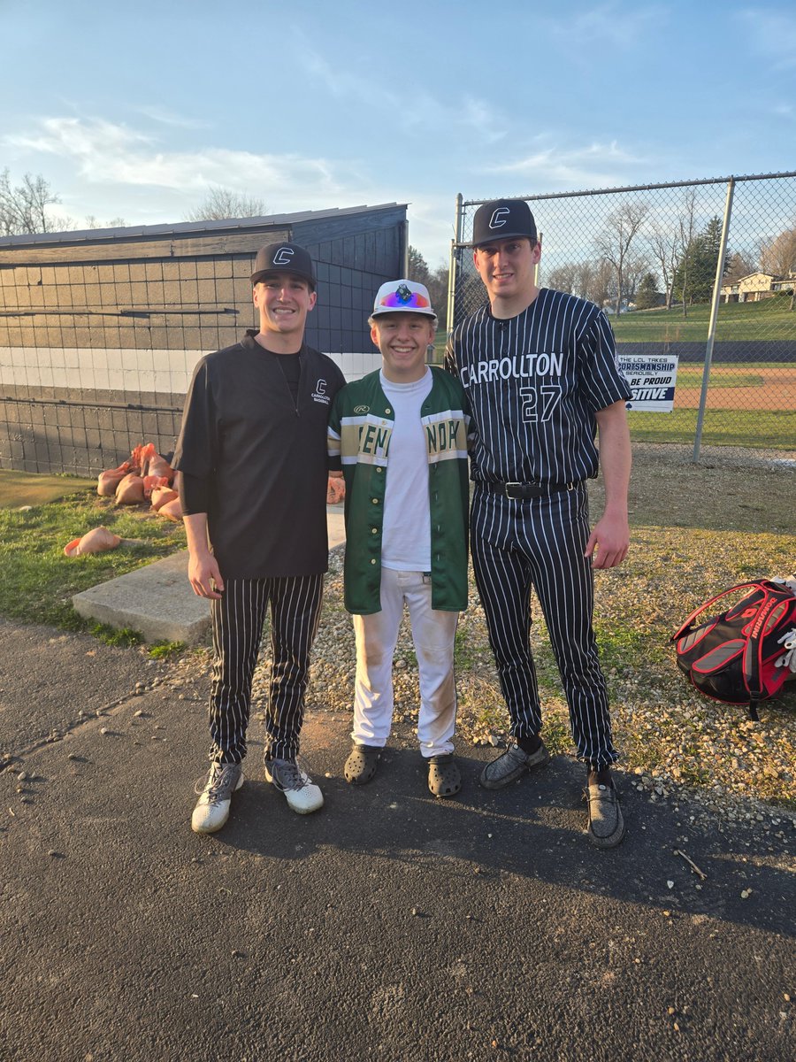 OhioSpikes's tweet photo. These three former @OhioSpikes are now succeeding at the varsity level, which is what it's all about! Carrollton's Isaac Husted and Hunter Allison, and GlenOak's Kyle Moff all made significant contributions in Friday night's season opener. Plenty more to come from these dudes! https://t.co/WAnzRwcuI3