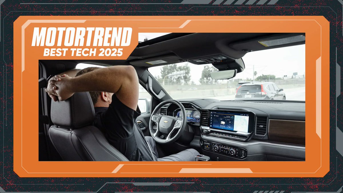 ChevyOlathe's tweet image. 🚗💨 GM Super Cruise: the future of driving! Named one of the Best Automotive Technologies of 2025. Learn more: motortrend.com/news/best-tech… #McCarthyChevrolet #SuperCruise #ChevyTech #FutureOfDriving