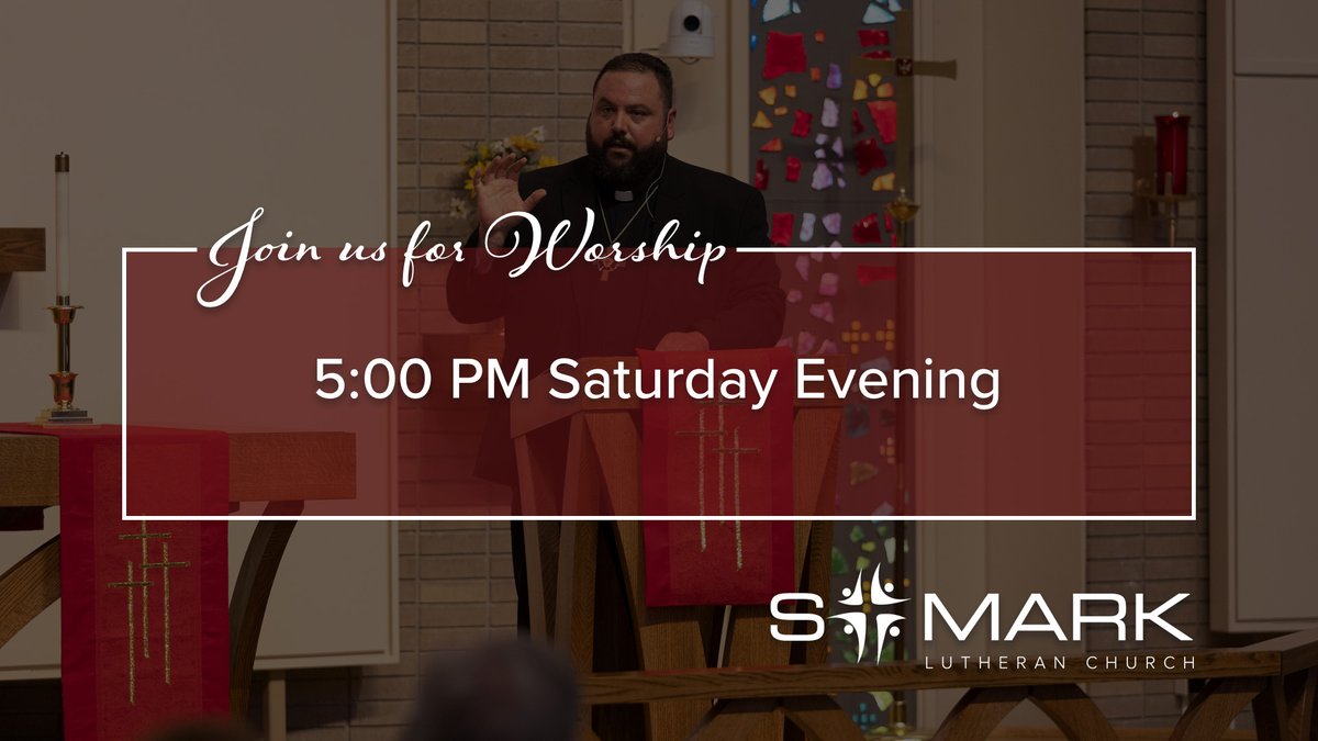 Please join us tonight at 5:00 PM for in-person Traditional Saturday Worship! Join us!