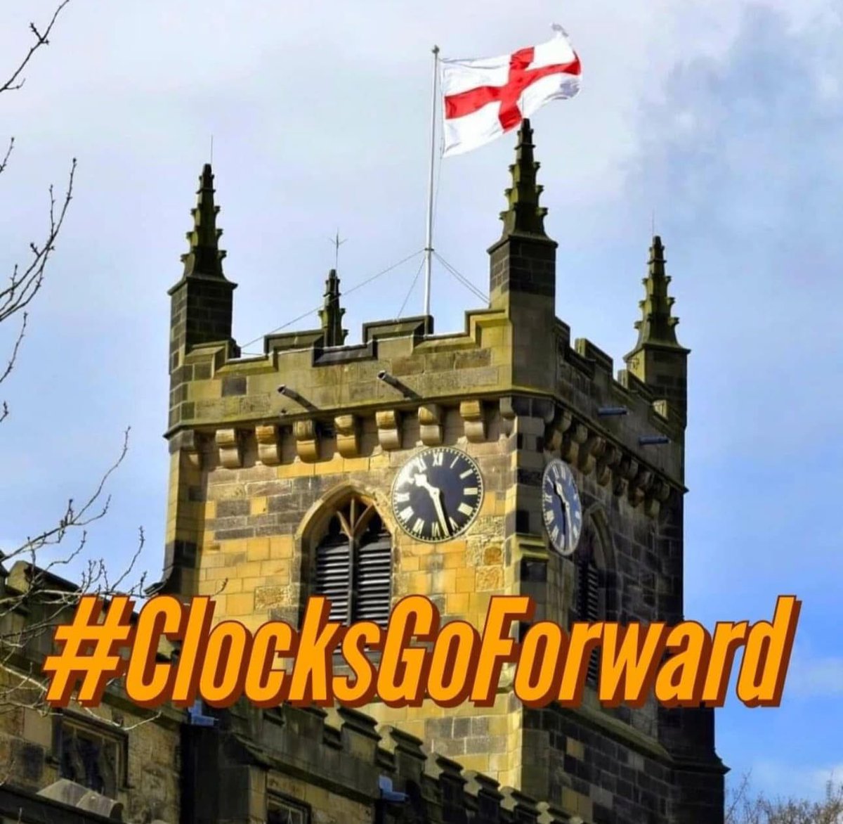 StOswaldMethley's tweet image. Time to spring forward! The clocks jump ahead one hour tonight as British Summer Time begins. Longer days, lighter nights—bring on the sunshine! #springforward