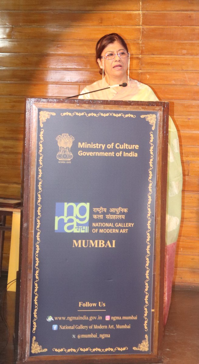 mumbai_ngma's tweet image. Glimpses of a "Heritage in Motion: Drapes, Weaves &amp;amp; Style" organized by the NGMA (M), in collaboration with IFBEC on Saturday, 29th March 2025.
@PMOIndia @gssjodhpur
@MinOfCultureGoI @nidhi_Dev
@ngma_delhi @NGMABengaluru
#ifbec #FoundationDayCelebration