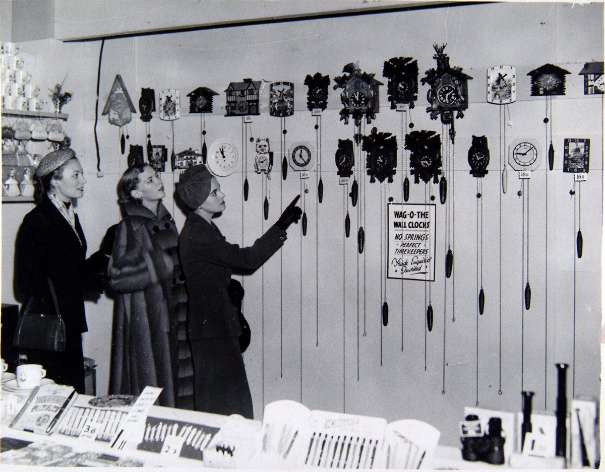 I trust everyone is remembering that they have to put their mothers forward by one hour tonight, and buy their clocks a nice present tomorrow?

Pic: The 1951 Modern Homes Show at the Kelvin Hall.