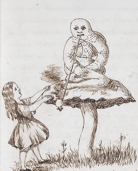 Inscription #83313925 <a href="/ombrefs/">Ordinal Maxi Biz (OMB) References</a> Original drawing by author Lewis Carroll for Alice in Wonderland.