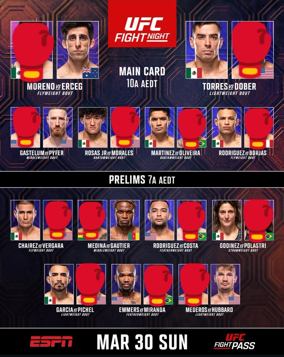 #UFCMexico Full Card Picks

Catch who I have bet on the main card through my free link to my discord where we also cash on many other sports and are up +30U for March 

discord.gg/vbscAwC3

#ufcbets #bestbets #ufc