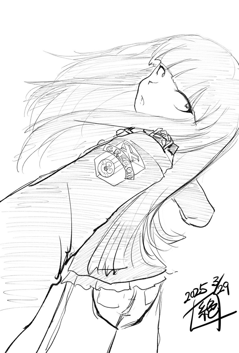 #週末ガルパンお絵描き120分一本勝負
#週末ガルパンお絵描き120分一本勝負20250329
お題「カフカ」と言う事で
自分三白眼好きなのかなーと思って
描いて事なかったのですが描いてみました!
うん
自分三白眼好きだったのかもしれない…!カフカ隊長カッコいい…!
好き…❤️
#ガルパン 