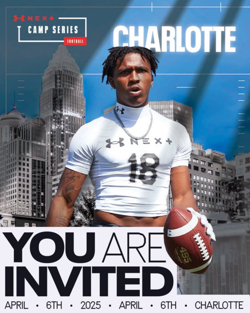 demetrius dowdy (@mj_dowdy) on Twitter photo Blessed to receive an invite from <a href="/DemetricDWarren/">Demetric D. Warren</a>. To compete in the Charolette Under Armour All-America Camp.
<a href="/CoachBell100/">D. Bell</a> <a href="/ChipolettiH/">Coach Chip</a> <a href="/coachpaxia/">Coach Paxia</a> <a href="/CraigHaubert/">Craig Haubert</a> <a href="/TheUCReport/">Billy Tucker</a> <a href="/TomLuginbill/">Tom Luginbill 🇺🇸 🏈</a> <a href="/H2_Recruiting/">Hasani (H2) | Football Recruiting</a> <a href="/FBCoachPineda/">Coach Taylor Pineda</a> <a href="/RecruitGeorgia/">Recruit Georgia</a> <a href="/artink67/">Ahmand Tinker - personal page</a> #UANEXT Blessed to receive an invite from <a href="/DemetricDWarren/">Demetric D. Warren</a>. To compete in the Charolette Under Armour All-America Camp.
<a href="/CoachBell100/">D. Bell</a> <a href="/ChipolettiH/">Coach Chip</a> <a href="/coachpaxia/">Coach Paxia</a> <a href="/CraigHaubert/">Craig Haubert</a> <a href="/TheUCReport/">Billy Tucker</a> <a href="/TomLuginbill/">Tom Luginbill 🇺🇸 🏈</a> <a href="/H2_Recruiting/">Hasani (H2) | Football Recruiting</a> <a href="/FBCoachPineda/">Coach Taylor Pineda</a> <a href="/RecruitGeorgia/">Recruit Georgia</a> <a href="/artink67/">Ahmand Tinker - personal page</a> #UANEXT