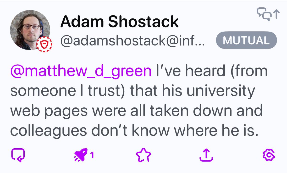 Matthew Green tweet media