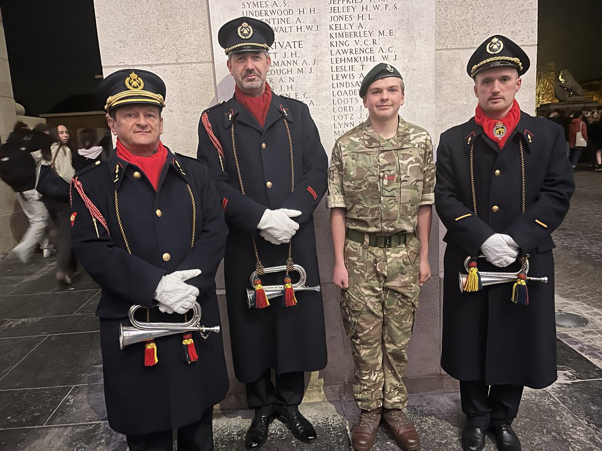 Last night our students laid a wreath of remembrance at the Last Post ceremony on our annual First World War battlefields tour. <a href="/lastpostieper/">Last Post Ass. Ieper</a>