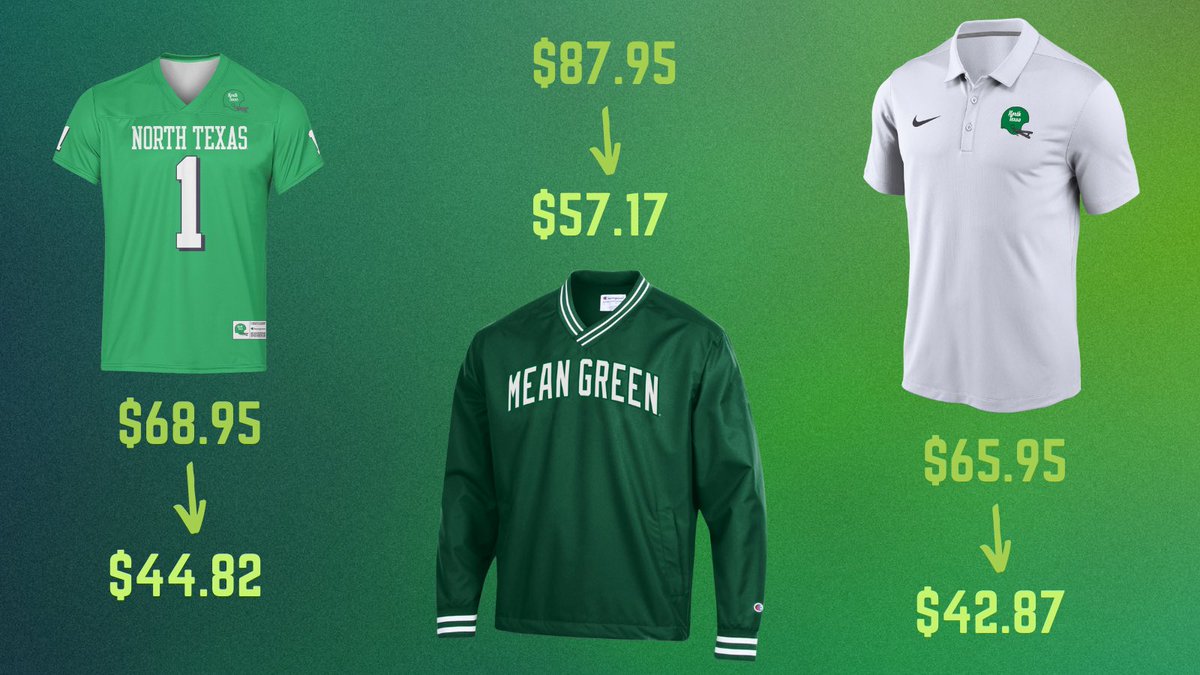 UNT Gear (@untgear) on Twitter photo Today is the day!! Donβt miss out on our annual Spring Sale happening at our Stadium Store!
Gates open @ 1:30
<a href="/MeanGreenSports/">Mean Green Sports</a> GMG π’π¦
Today is the day!! Donβt miss out on our annual Spring Sale happening at our Stadium Store!
Gates open @ 1:30
<a href="/MeanGreenSports/">Mean Green Sports</a> GMG π’π¦