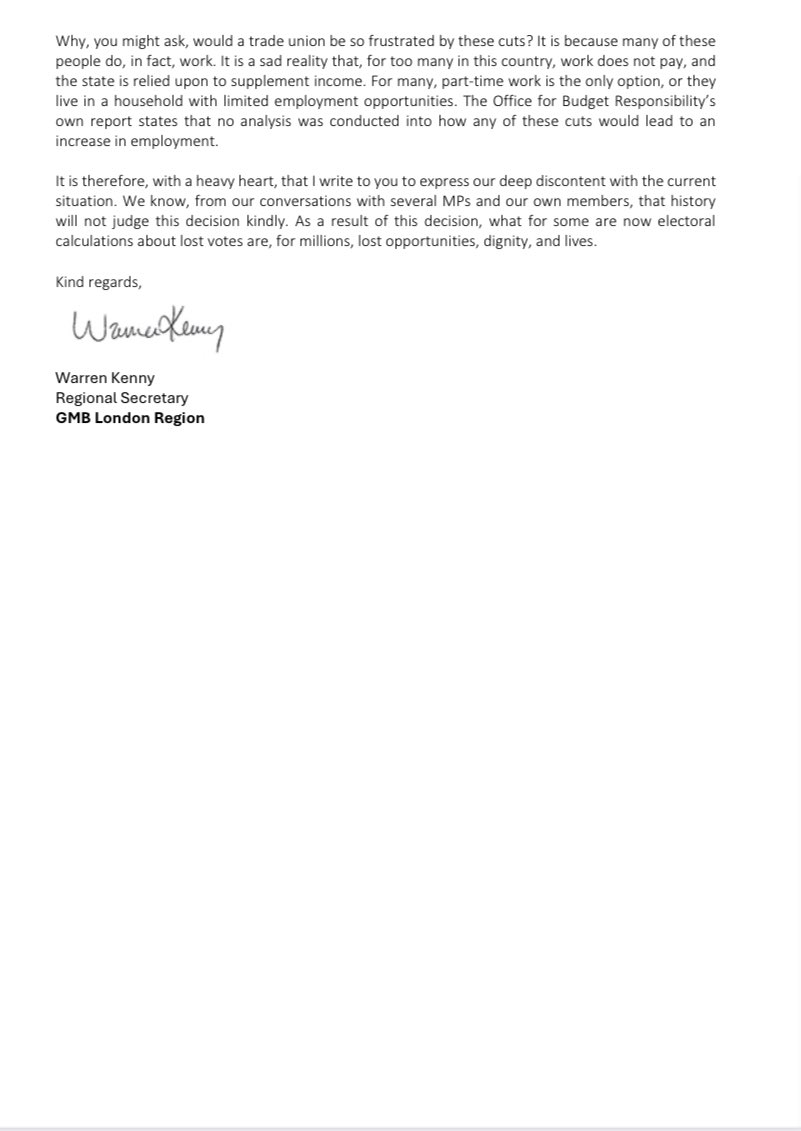 The <a href="/GMBLondonRegion/">GMB London Region</a>’s position on welfare cuts: