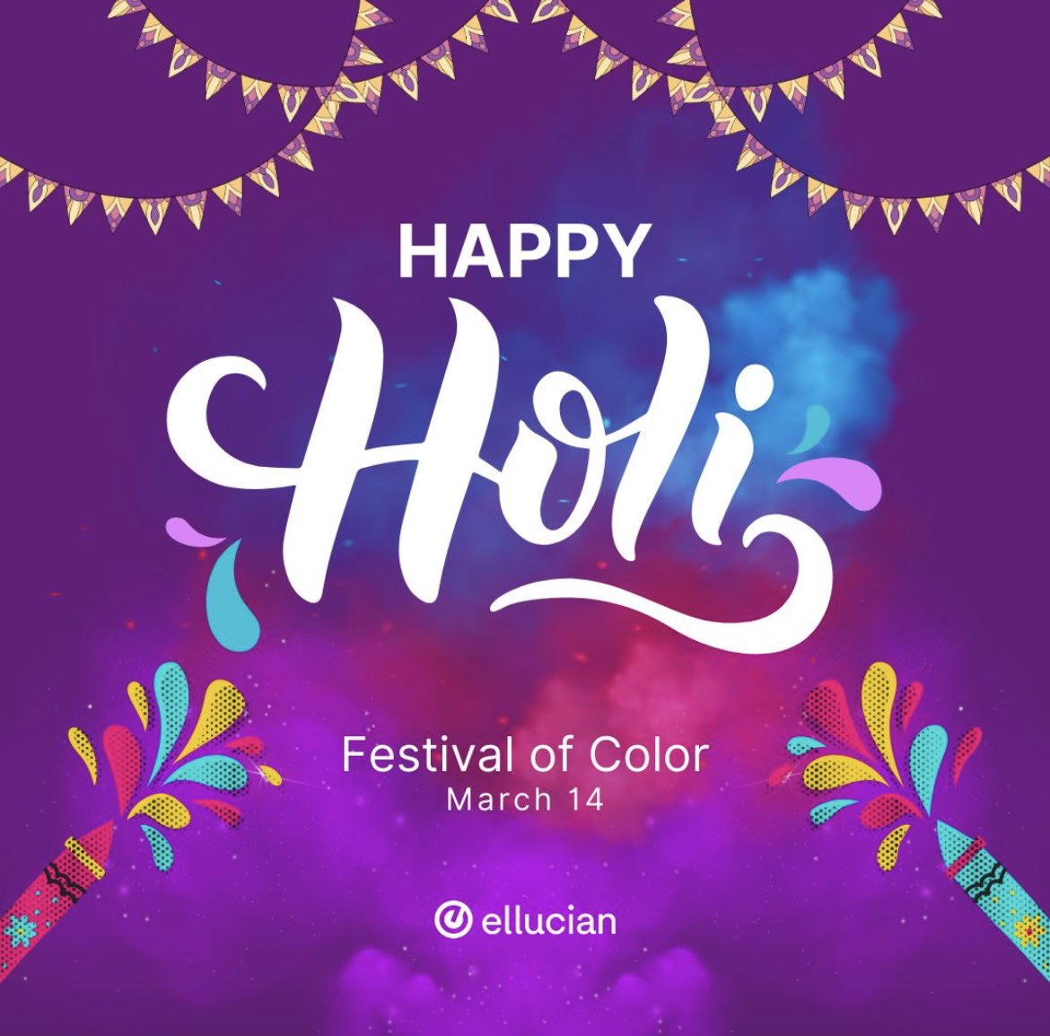 Grateful to Ellucian &amp; ERG Harmony for adding vibrant colours to our Holi celebrations! 🌸 #EllucianLife