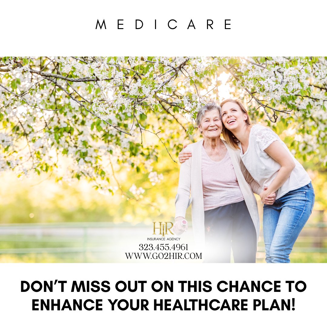 HIRInsurance's tweet image. We are here to provide you with greater flexibility, support, and peace of mind when it comes to your insurance needs. Ask about your Medicare options today!