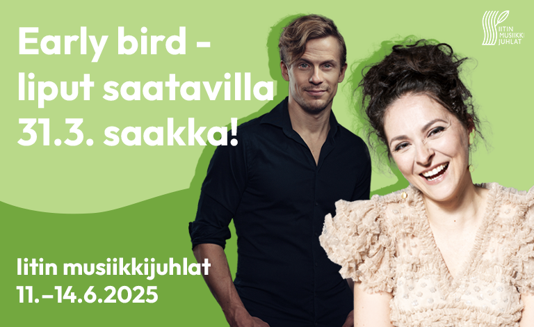 Lippukaupoille kannattaa pian kiirehtiä, sillä early bird -lippuetu on voimassa vain 31.3. saakka! Myös ryhmille on saatavilla hintahuojennuksia.

Tutustu koko ohjelmaan iittifestival.fi/fi/ohjelma/

Liput bit.ly/4jcTrWR

<a href="/Festivaalit/">Finland Festivals</a> #iittifestival #iitinmusiikkijuhlat