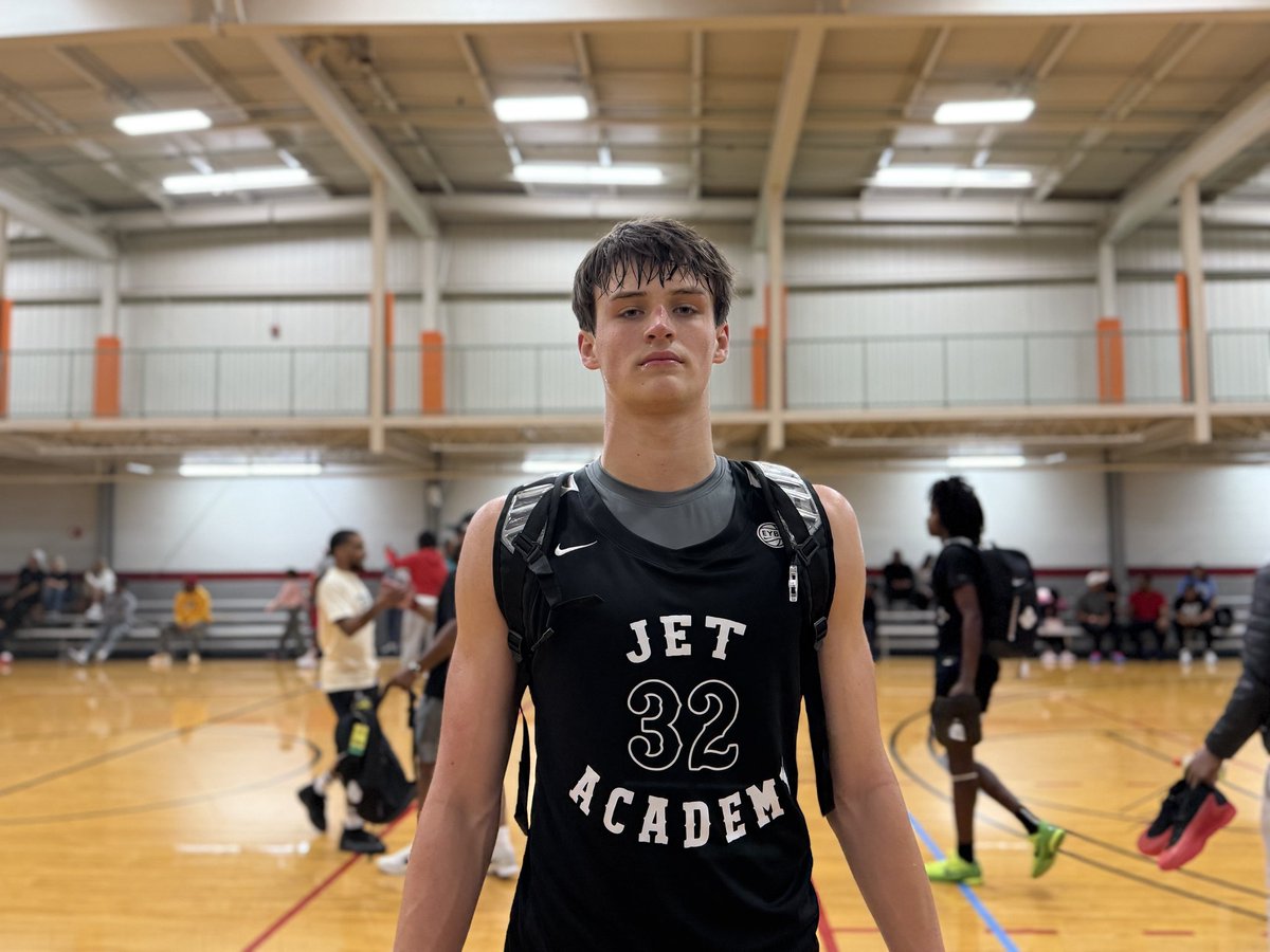 2027 F Nolan Nelson (<a href="/NolanNelson2027/">NolanNelson2027</a>) used his size and strength to control the rim for Jet Academy. He looked to dunk everything on offense, and he was active on the glass on both ends.