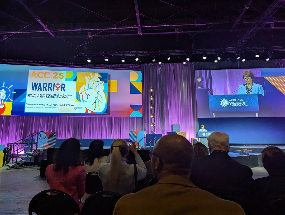 David Winchester @drdavemd.bsky.social (@drdavemd) on Twitter photo UF Cardiology research stalwart, Dr. Eileen Handberg presents the first late breaking trial at #ACC25, the WARRIOR trial <a href="/ACCinTouch/">American College of Cardiology</a> <a href="/UFMedicine/">UF Medicine</a> UF Cardiology research stalwart, Dr. Eileen Handberg presents the first late breaking trial at #ACC25, the WARRIOR trial <a href="/ACCinTouch/">American College of Cardiology</a> <a href="/UFMedicine/">UF Medicine</a>