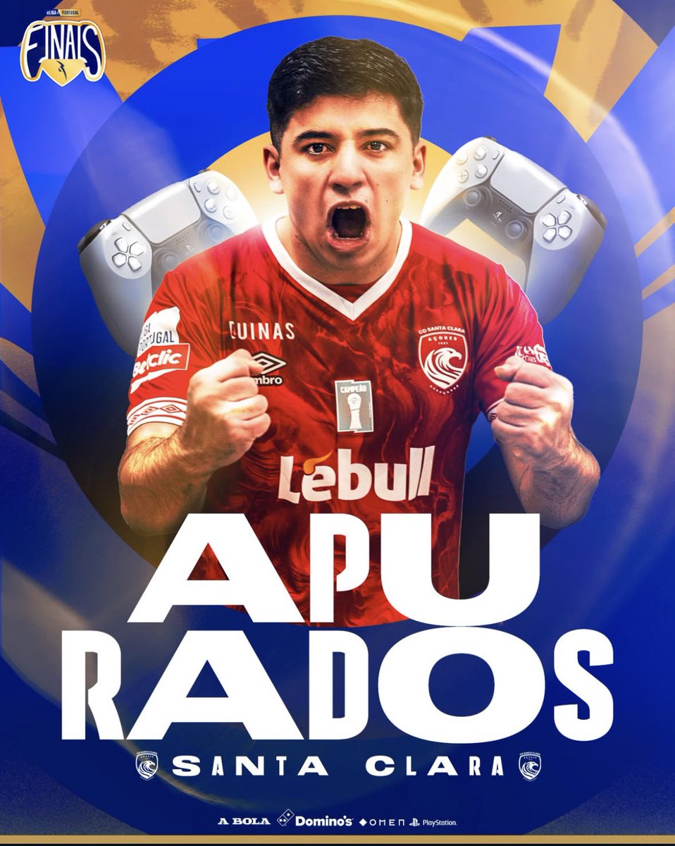Neat (@neat11o) on Twitter photo Clasificados a las finales de eLiga Portugal 🤩
Tenemos que llegar a la final para clasificar a la eChampions League y ganar el torneo para clasificar al mundial.
📍Oporto
🗓️ 12 de Abril
Vamos con todo <a href="/EduuCastellano/">Edu Castellano</a> <a href="/CD_SantaClara/">𝐒𝐚𝐧𝐭𝐚 𝐂𝐥𝐚𝐫𝐚 🔴⚪️</a> ❤️ Clasificados a las finales de eLiga Portugal 🤩
Tenemos que llegar a la final para clasificar a la eChampions League y ganar el torneo para clasificar al mundial.
📍Oporto
🗓️ 12 de Abril
Vamos con todo <a href="/EduuCastellano/">Edu Castellano</a> <a href="/CD_SantaClara/">𝐒𝐚𝐧𝐭𝐚 𝐂𝐥𝐚𝐫𝐚 🔴⚪️</a> ❤️
