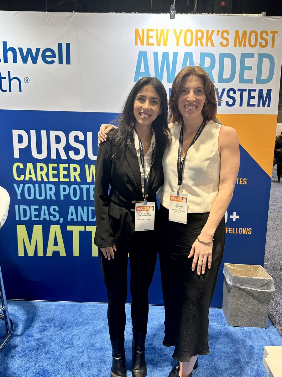 Don’t leave home without your  <a href="/ACCinTouch/">American College of Cardiology</a> 👯‍♀️ <a href="/hightroponin/">Alexandra Bekiaridou</a> #ACC25 Bridging clinical &amp; translational 🫀⚡️ research with <a href="/KeepInRhythm/">Stavros Mountantonakis</a> <a href="/StavrosZanos/">Stavros Zanos</a> <a href="/NorthwellHealth/">Northwell Health</a> <a href="/KatzWomensHlth/">Katz Institute for Women's Health</a> <a href="/lenoxhill/">Lenox Hill Hospital</a> <a href="/JACCJournals/">JACC Journals</a> <a href="/NYSCACC/">New York Chapter, ACC</a>