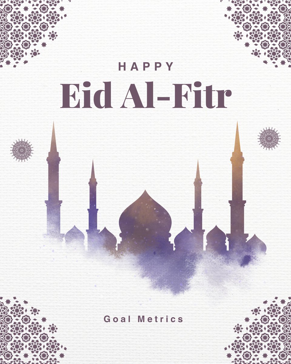 اسرة فريق عمل Goal Metrics تهنئكم ب مناسبه عيد الفطر السعيد اعاده الله علينا وعليكم بالمن والبركات ❤️