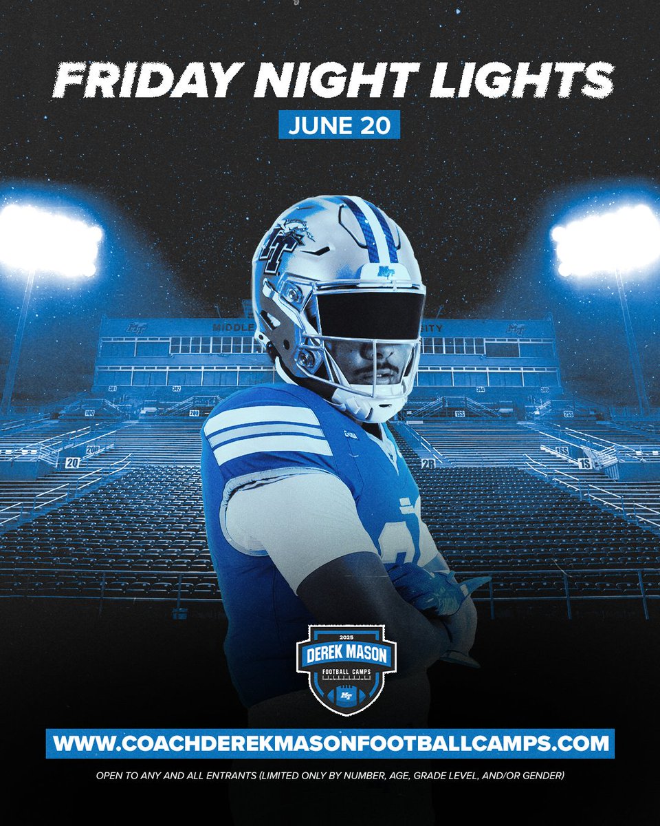 Derrick Dragoo (@derrickdragoo) on Twitter photo Appreciate <a href="/MT_FB/">Middle Tennessee Football</a> for a great visit today. Looking forward to competing in camp!
<a href="/CSmithScout/">Chris Smith</a> <a href="/BlackmanFtball/">Blackman Football</a> <a href="/MTFB_Recruiting/">Middle Tennessee Football Recruiting</a> <a href="/MidTN_Wolfpack/">Mid-TN Wolfpack</a> Appreciate <a href="/MT_FB/">Middle Tennessee Football</a> for a great visit today. Looking forward to competing in camp!
<a href="/CSmithScout/">Chris Smith</a> <a href="/BlackmanFtball/">Blackman Football</a> <a href="/MTFB_Recruiting/">Middle Tennessee Football Recruiting</a> <a href="/MidTN_Wolfpack/">Mid-TN Wolfpack</a>