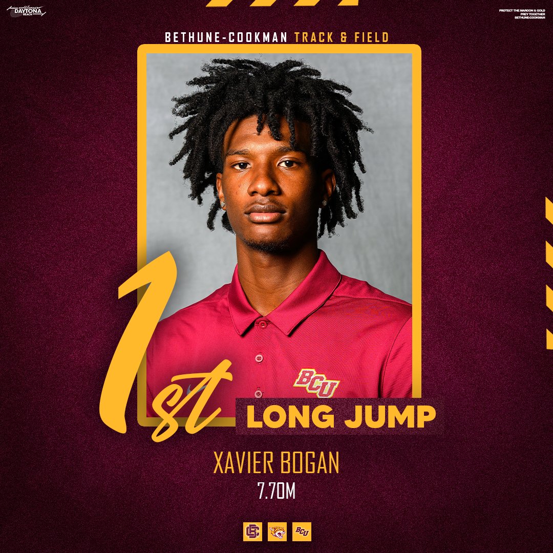 Topping the NCAA Leaderboards as a FRESHMAN!

Xavier Bogan wins the Hurricane Collegiate Invitational Long Jump with a 7.70m. It's a TOP FIVE jump across all of D1 Track &amp; Field this season!

#𝙃𝙖𝙞𝙡𝙒𝙞𝙡𝙙𝙘𝙖𝙩𝙨 | #𝙋𝙧𝙚𝙮𝙏𝙤𝙜𝙚𝙩𝙝𝙚𝙧