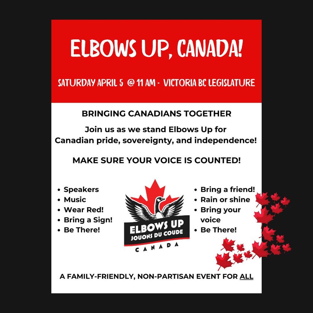 Just spotted this on facebook - #ElbowsUp #VictoriaBC! #yyj