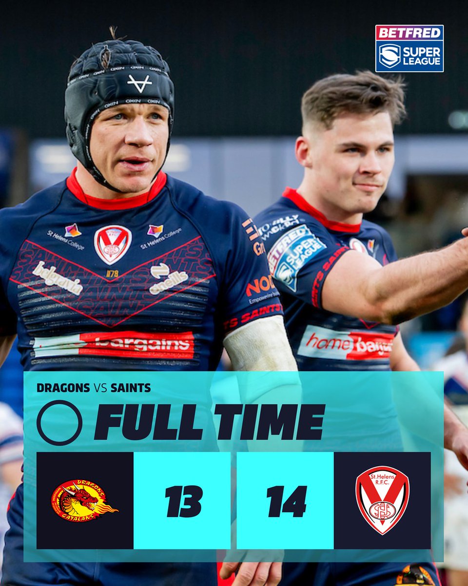 SuperLeague's tweet photo. What a finish for @Saints1890! 💪

#SuperLeague https://t.co/dWA21AcJrK