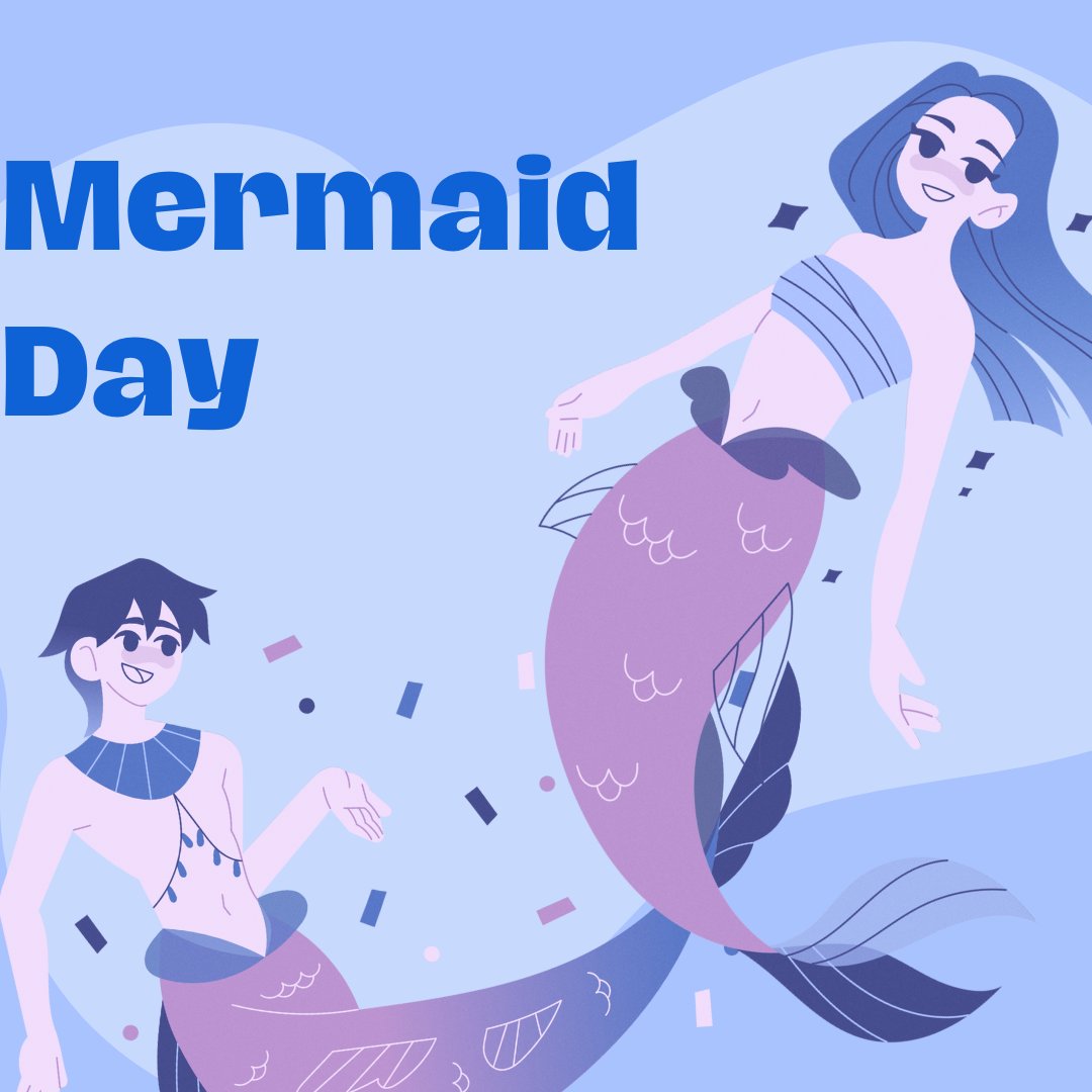 LabSurrey's tweet photo. Happy #MermaidDay! 🧜‍♀️✨ Celebrate the magic of the sea with shimmering scales, flowing hair, and ocean adventures. Would you rather have a mermaid’s tail or the ability to breathe underwater? 🌊💙 https://t.co/alLmG1keJS