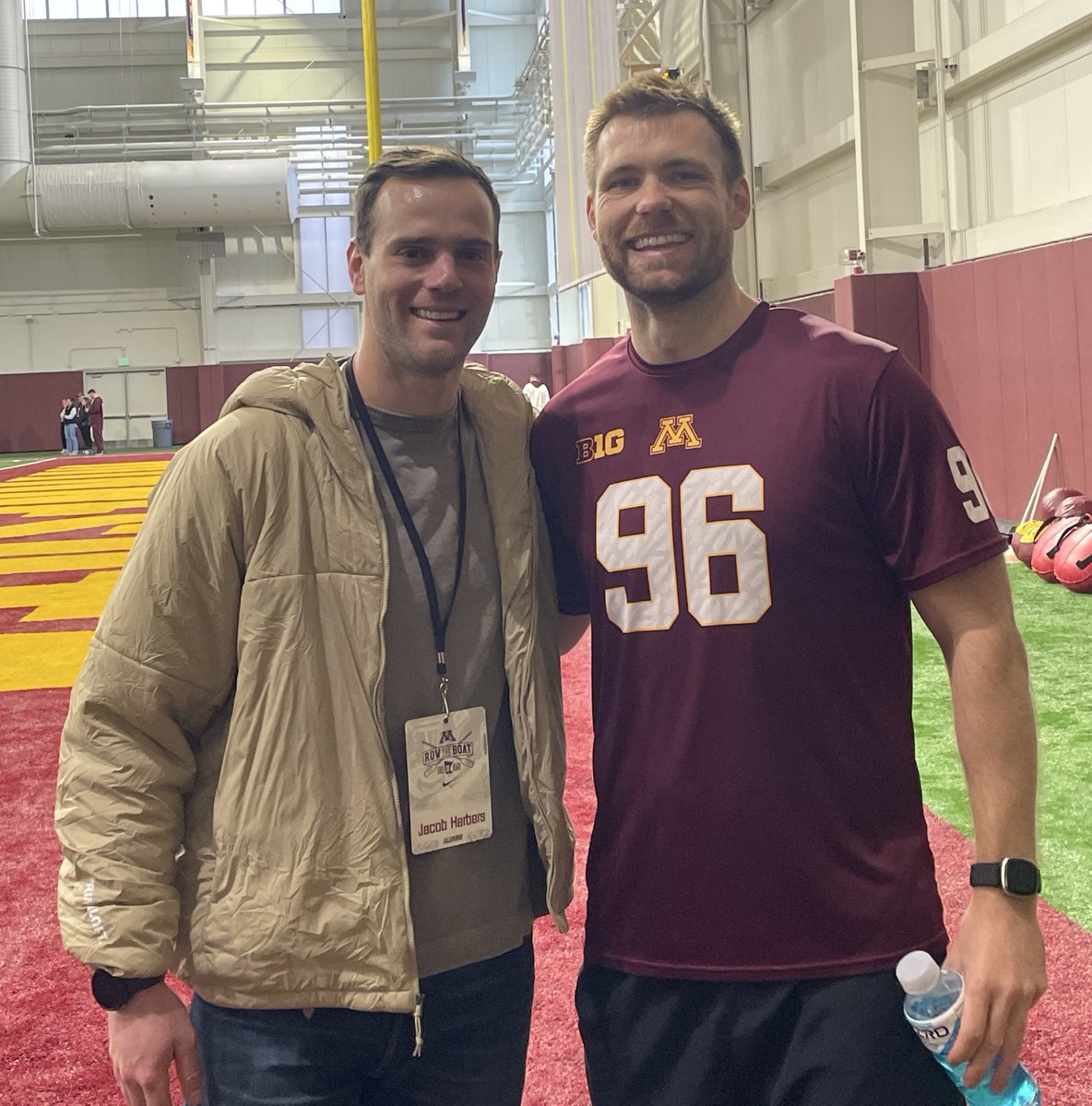 Minnesota Football (@gopherfootball) on Twitter photo .<a href="/Herb_verb/">Jacob Herbers</a> 🤝 <a href="/Mark_Crawford96/">Mark Crawford</a>
Punter Appreciation Post 🙌 Grateful for these guys stopping by Spring ball practices! #RTB #SkiUMah #Gophers .<a href="/Herb_verb/">Jacob Herbers</a> 🤝 <a href="/Mark_Crawford96/">Mark Crawford</a>
Punter Appreciation Post 🙌 Grateful for these guys stopping by Spring ball practices! #RTB #SkiUMah #Gophers